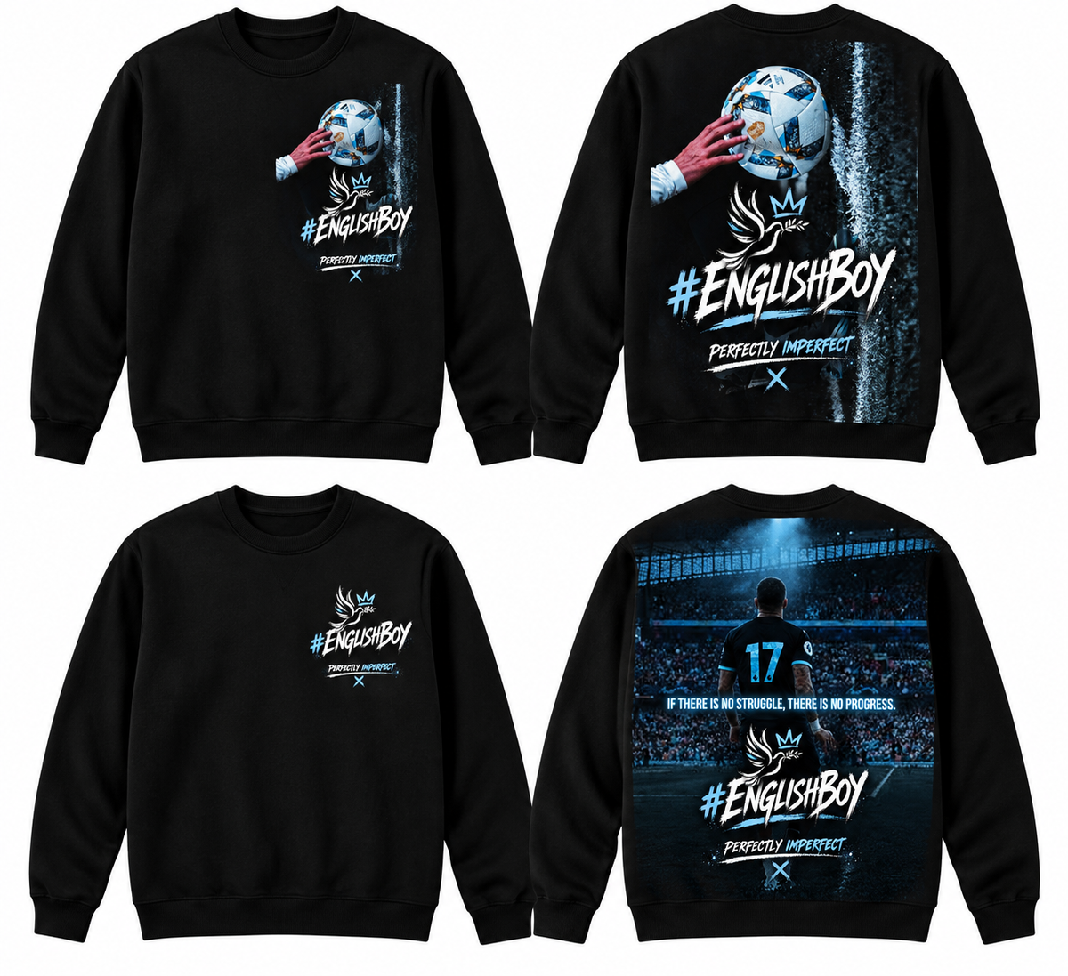 EnglishBoy Pride of the Game Crewneck – Football Streetwear Sweatshirt
